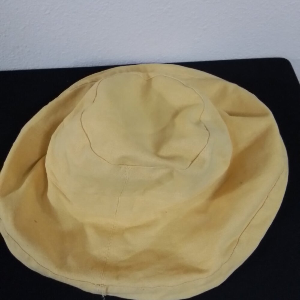Scala Collezione Drawstring Bucket Hat Yellow One… - image 3